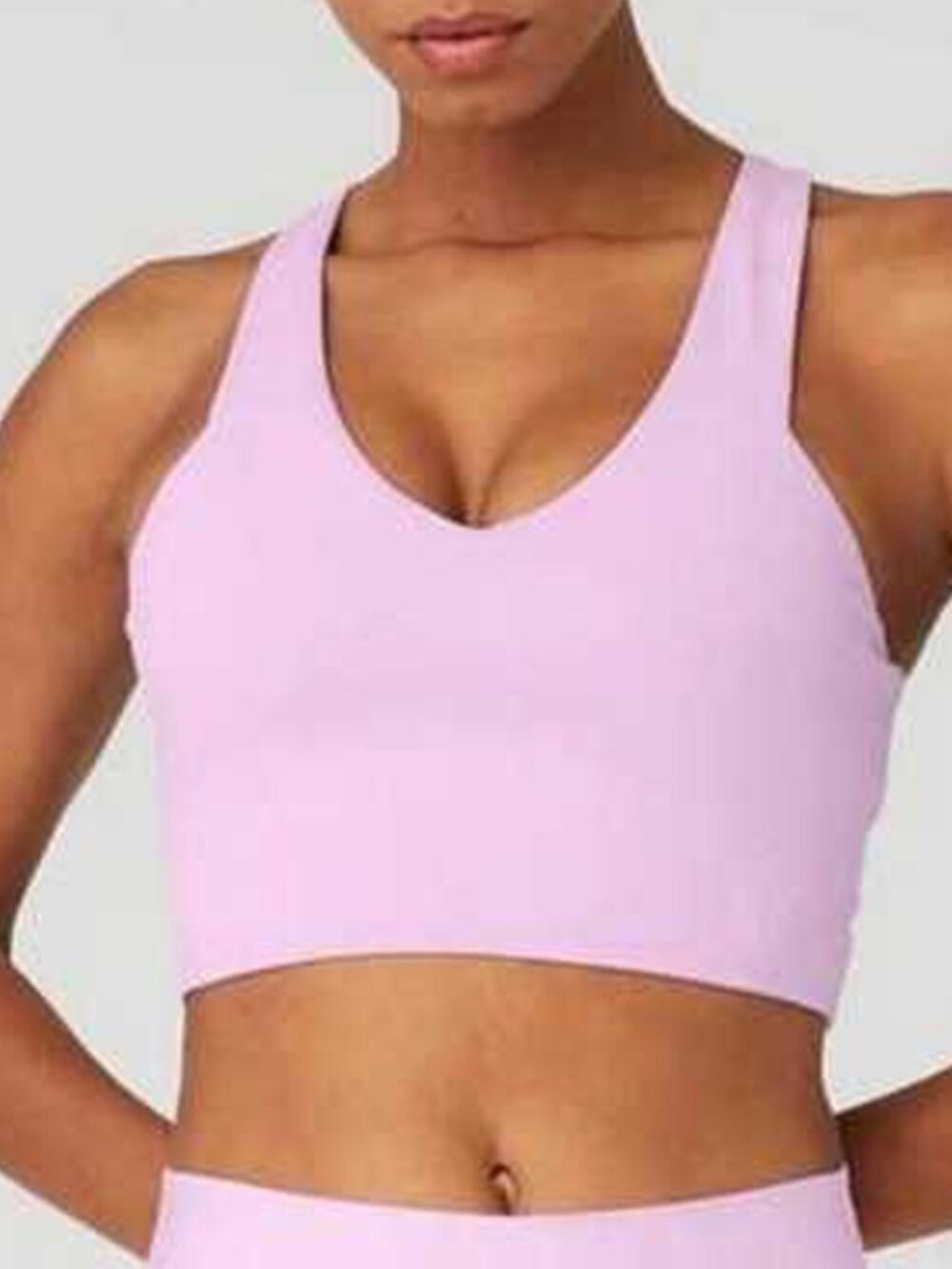 Alo Yoga Light Pink Airbrush Real Bra Tank Size S